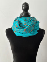 Load image into Gallery viewer, Sozni Embroidered Jali Pashmina Stole (100% Fine Wool) - embroidered Kashmiri Shawl, all over embroidery