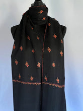 Load image into Gallery viewer, Kashmiri Sozni Embroidered 100% Pure Wool Pashmina Shawl and Wrap