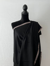 Load image into Gallery viewer, Kashmiri Pure Pashmina (100% Pure Cashmere), Cashmere scarf, Large Shawl, handmade shawl, Pashmina wrap, black pashmina shawl