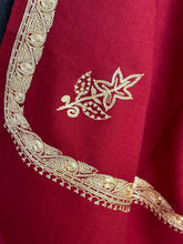 Load image into Gallery viewer, Authentic Kashmiri Tilla - Embroidered 100% Pure Wool Pashmina Shawl and Wrap