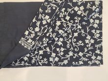 Load image into Gallery viewer, Gray Kashmiri Aari Pashmina Shawl, Stole, Scarf 100% Wool - Shafis by Gazala