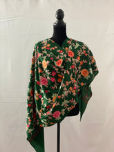 Load image into Gallery viewer, Green Kashmiri Aari Pashmina Shawl, Stole, Scarf 100% Wool - Shafis by Gazala