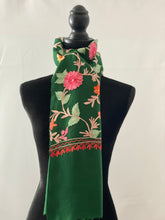 Load image into Gallery viewer, Green Kashmiri Aari Pashmina Shawl, Stole, Scarf 100% Wool - Shafis by Gazala