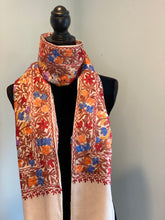 Load image into Gallery viewer, Aari Pashmina Shawl, Stole, Scarf 100% Wool - Shafis by Gazala