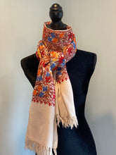 Load image into Gallery viewer, Aari Pashmina Shawl, Stole, Scarf 100% Wool - Shafis by Gazala
