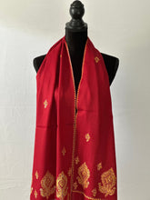 Load image into Gallery viewer, Kashmiri Sozni Embroidered 100% Pure Wool Pashmina Shawl and Wrap