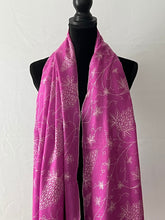 Load image into Gallery viewer, Jali Embroidered Pure Pashmina (100% Cashmere) - Extra Large Hand Woven and embroidered Kashmiri Shawl, all over embroidery, pink shawl