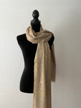 Load image into Gallery viewer, Jali Embroidered Pure Pashmina (100% Cashmere) - Extra Large Hand Woven and embroidered Kashmiri Shawl, all over embroidery