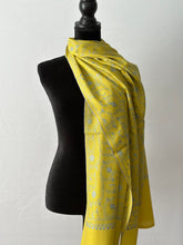 Load image into Gallery viewer, Sozni Embroidered Jali Pashmina Stole (100% Fine Wool) - embroidered Kashmiri Shawl, all over embroidery