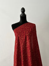 Load image into Gallery viewer, Sozni Embroidered Jali Pashmina Stole (100% Fine Wool) - embroidered Kashmiri Shawl, all over embroidery