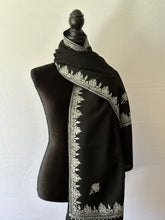Load image into Gallery viewer, Authentic Kashmiri Tilla - Embroidered 100% Pure Wool Pashmina Shawl and Wrap