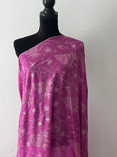 Load image into Gallery viewer, Jali Embroidered Pure Pashmina (100% Cashmere) - Extra Large Hand Woven and embroidered Kashmiri Shawl, all over embroidery, pink shawl