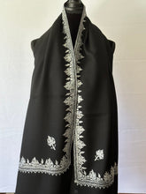 Load image into Gallery viewer, Authentic Kashmiri Tilla - Embroidered 100% Pure Wool Pashmina Shawl and Wrap
