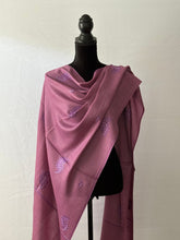 Load image into Gallery viewer, Kashmiri Sozni Embroidered 100% Pure Wool Pashmina Shawl and Wrap
