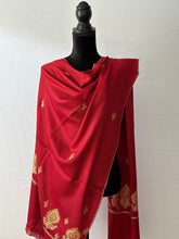 Load image into Gallery viewer, Kashmiri Sozni Embroidered 100% Pure Wool Pashmina Shawl and Wrap
