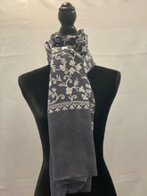 Load image into Gallery viewer, Gray Kashmiri Aari Pashmina Shawl, Stole, Scarf 100% Wool - Shafis by Gazala
