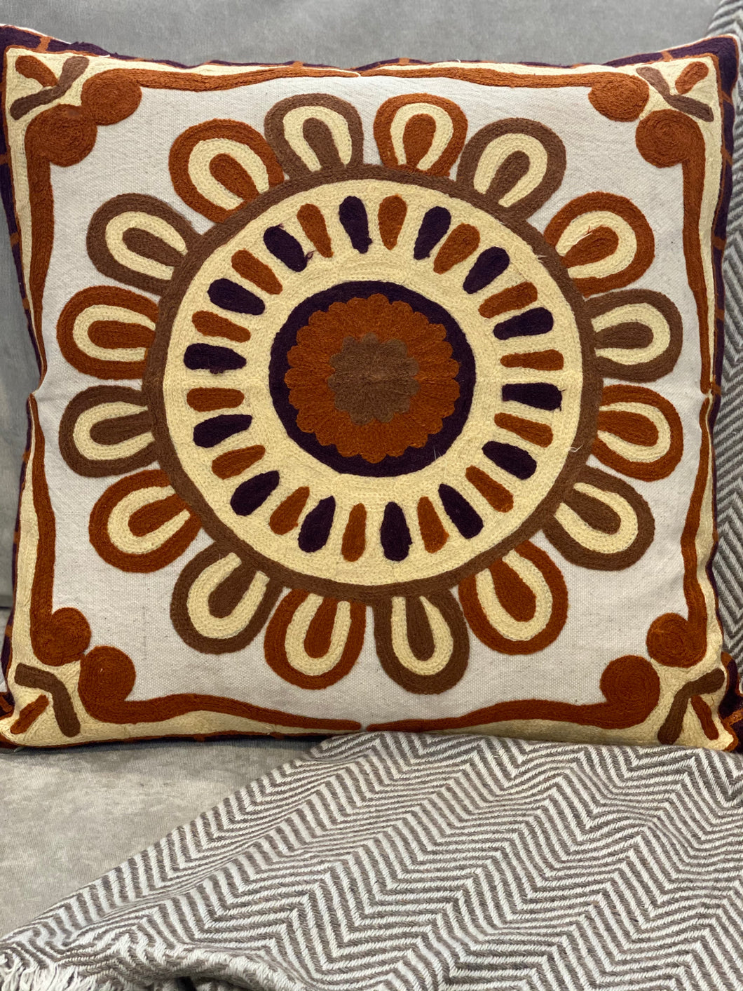 Handmade Decorative Throw Pillow Cover - Shafis by Gazala