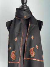 Load image into Gallery viewer, Kashmiri Sozni Embroidered 100% Pure Wool Pashmina Shawl and Wrap
